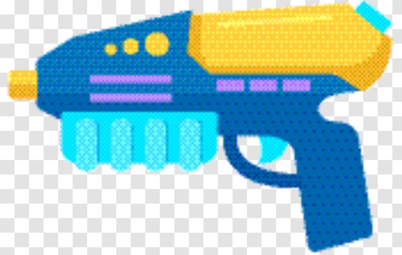 Gun Cartoon - Meter - Laser Guns Electric Blue Transparent PNG
