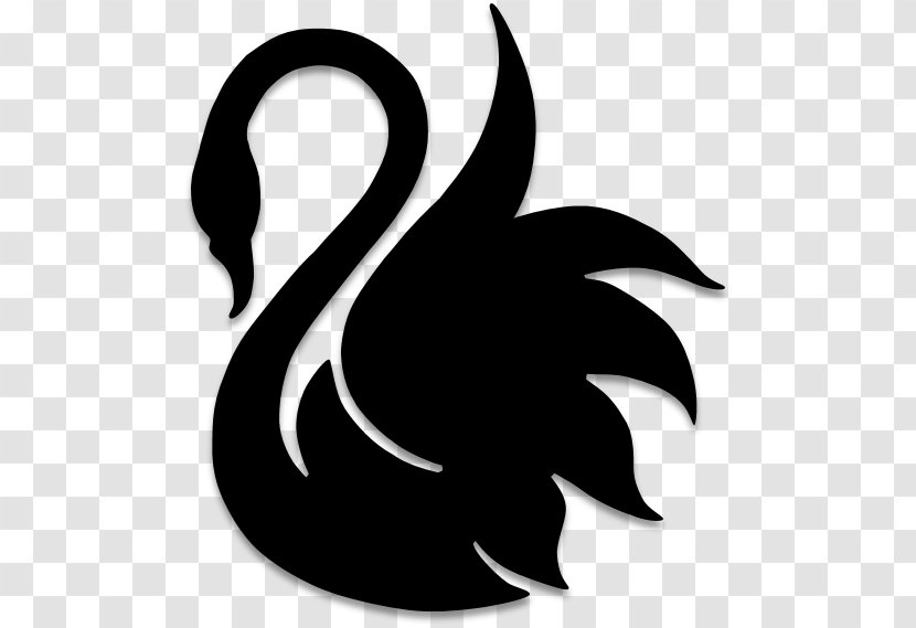 Silhouette Black Swan Drawing - Art Transparent PNG