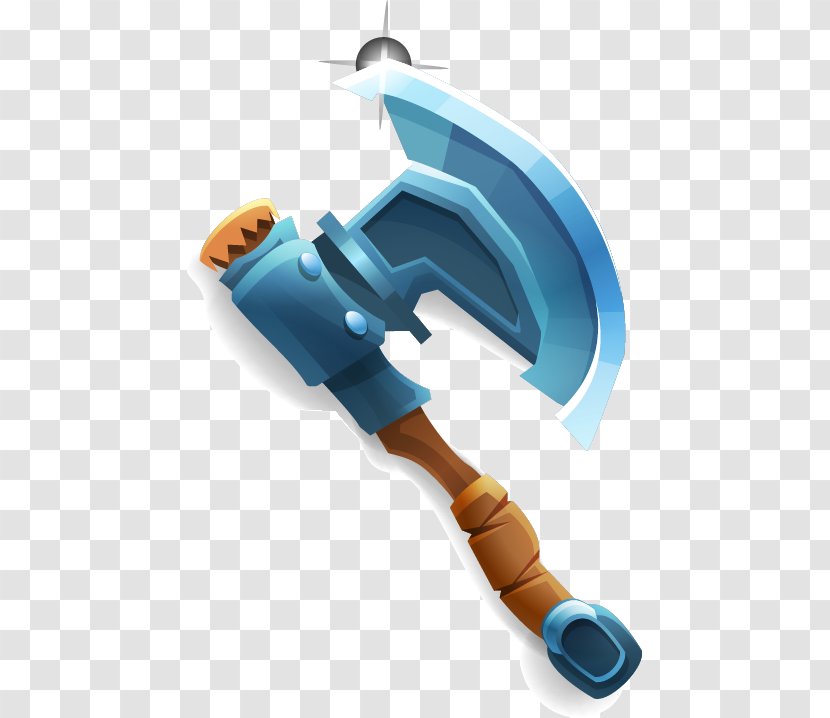 Icon - Axe - Blue Ax Transparent PNG