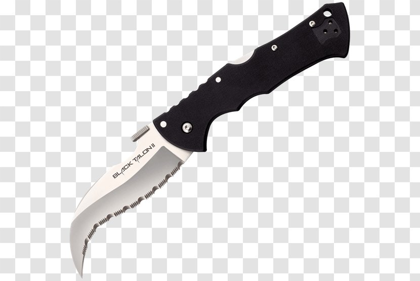 Pocketknife Cold Steel Serrated Blade Drop Point - Kitchen Utensil - Knife Transparent PNG