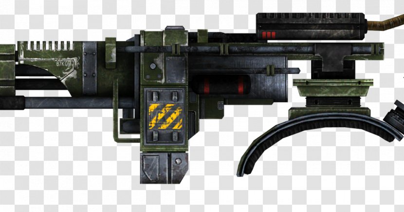 Fallout: New Vegas Machine Gun Weapon Fallout 4 Firearm - Silhouette Transparent PNG