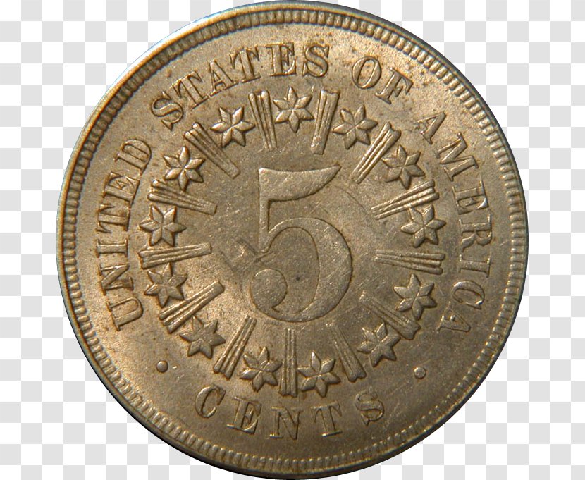 Shield Nickel Penny Canada Coin - Quarter Transparent PNG