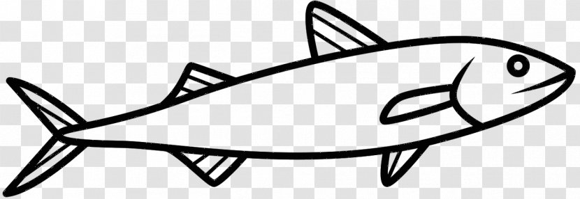 Fish Clip Art Black & White - M - Line Transparent PNG