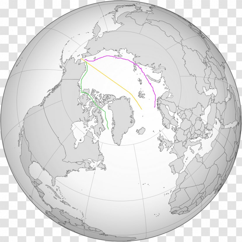 Arctic Shipping Routes Northwest Passage Northeast Northern Sea Route Transpolar - Maritime Transparent PNG