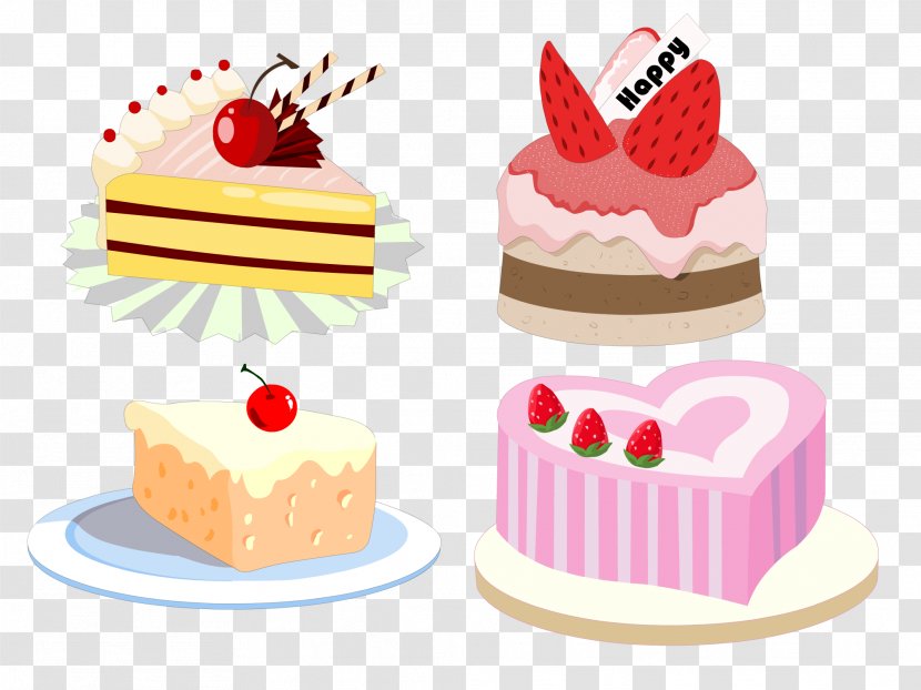 Birthday Cake Cheesecake Sugar Cream Torte - Icing - Fancy Transparent PNG