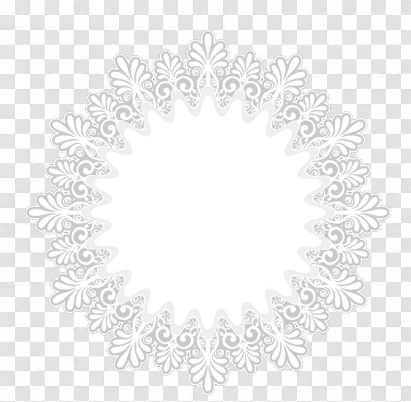 Flower Clip Art - Point - White Snowflake Pattern Transparent PNG