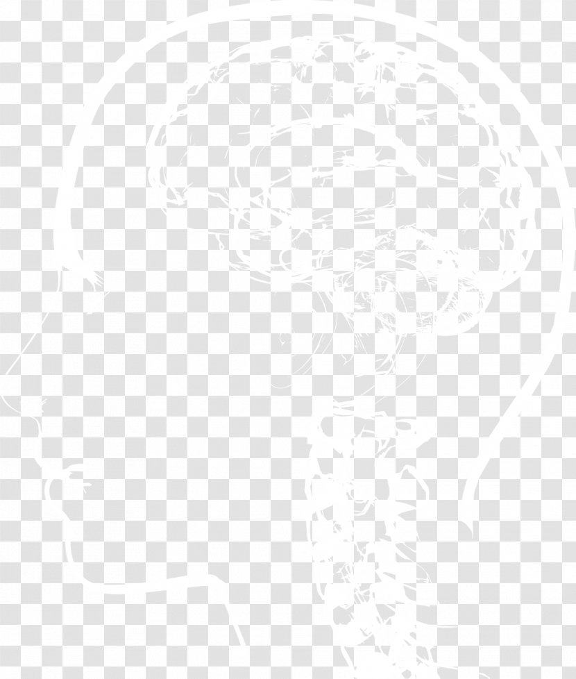 White Textile Black Pattern - Monochrome Photography - Line Brain Transparent PNG