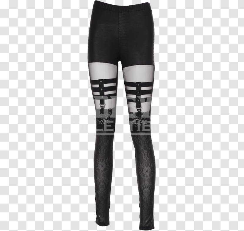 Leggings T-shirt Pants Goth Subculture Clothing - Silhouette Transparent PNG