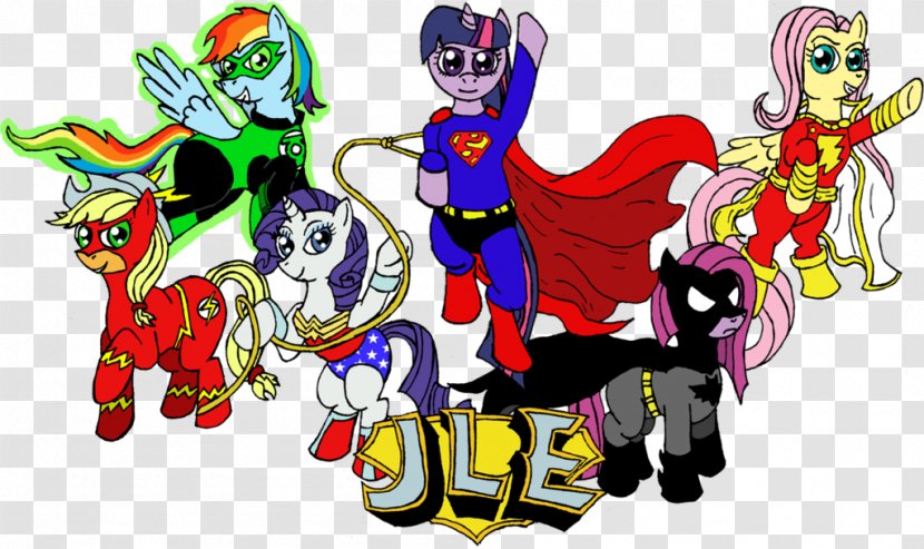 Superman Pony Rainbow Dash Pinkie Pie Twilight Sparkle - Cartoon Transparent PNG