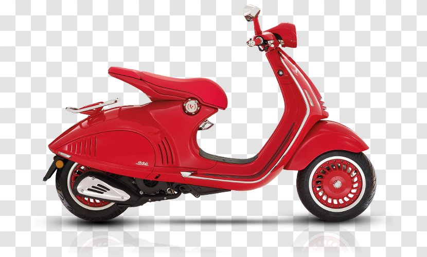 Vespa Sprint Motorcycle Scooter 946 - Red Transparent PNG