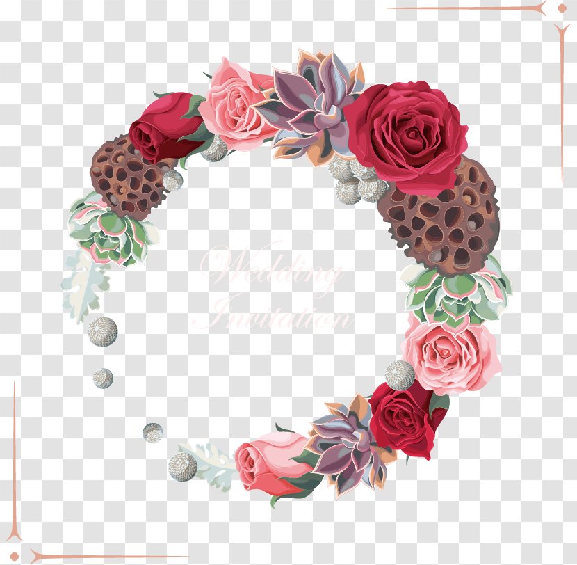 Wreath Garland - Petal - Vector Beautiful Transparent PNG