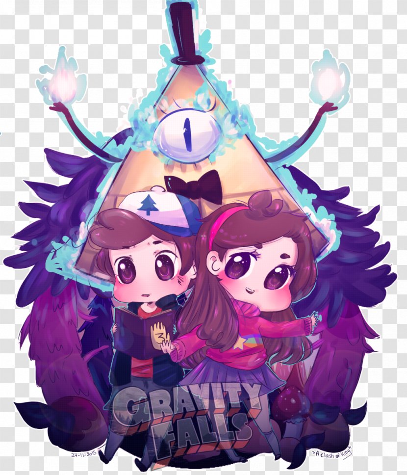 Dipper Pines Bill Cipher Mabel Drawing Art - Purple - Gravity Falls Transparent PNG