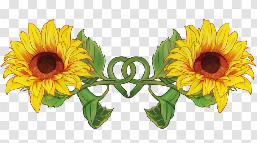 Clip Art Image JPEG Drawing - Floral Design - Artistic Sunflower Transparent PNG
