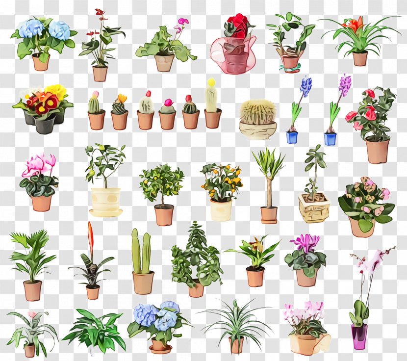Flowerpot Plant Flower Clip Art Houseplant - Cut Flowers - Wildflower Transparent PNG