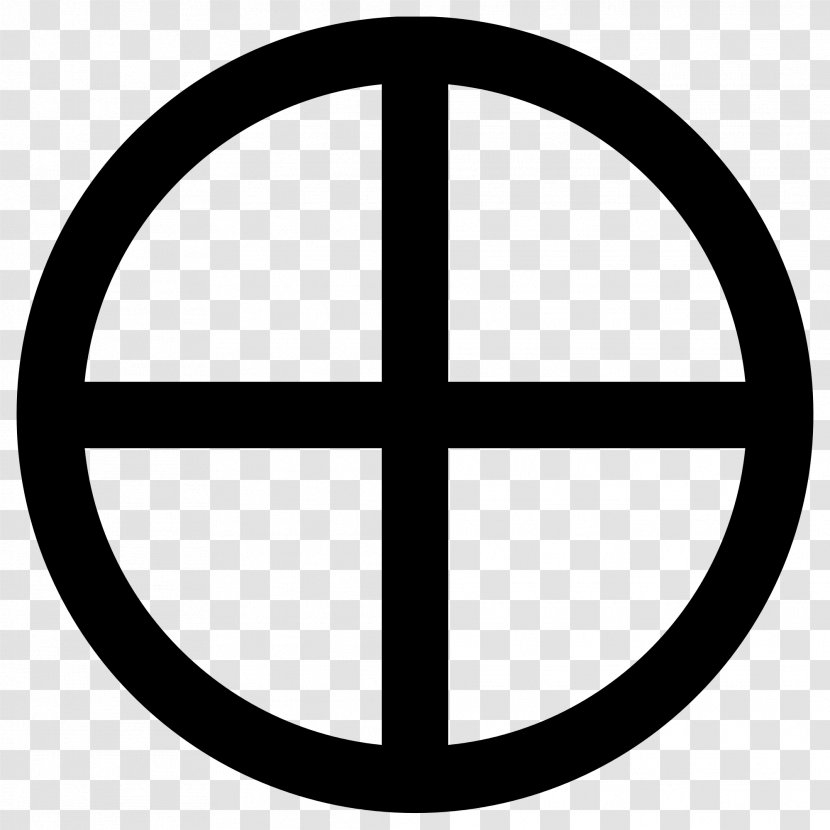 Earth Symbol Astrological Symbols - Black And White - Religious Culture Transparent PNG