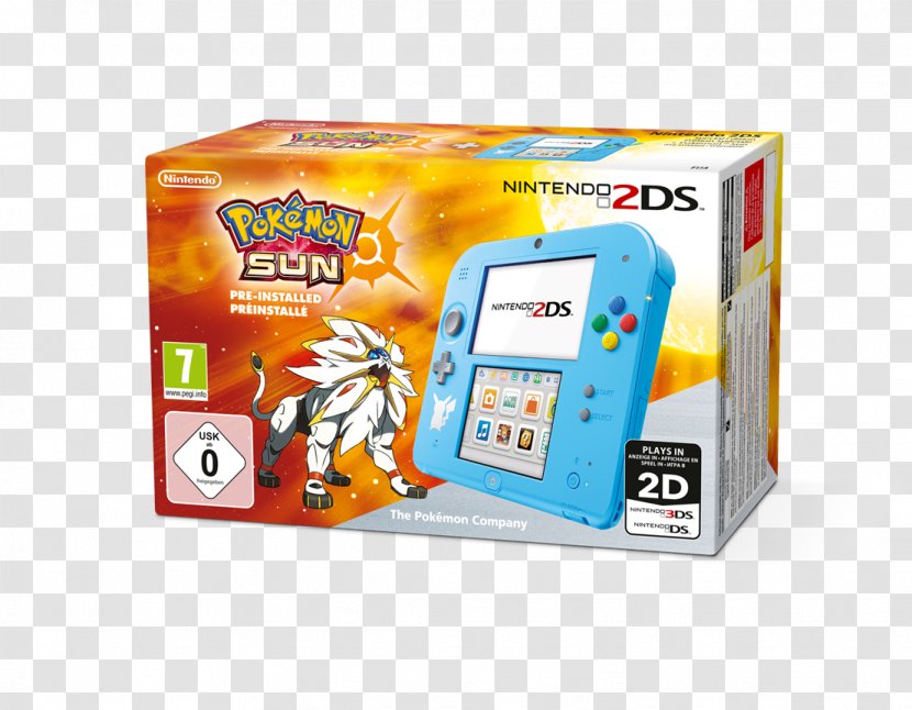 Pokémon Sun And Moon Nintendo 3DS 2DS Video Game - 2ds Transparent PNG