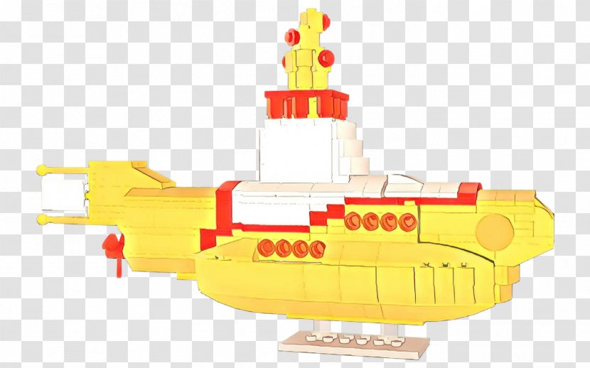 Submarine Cartoon - Naval Architecture - Toy Block Ship Transparent PNG