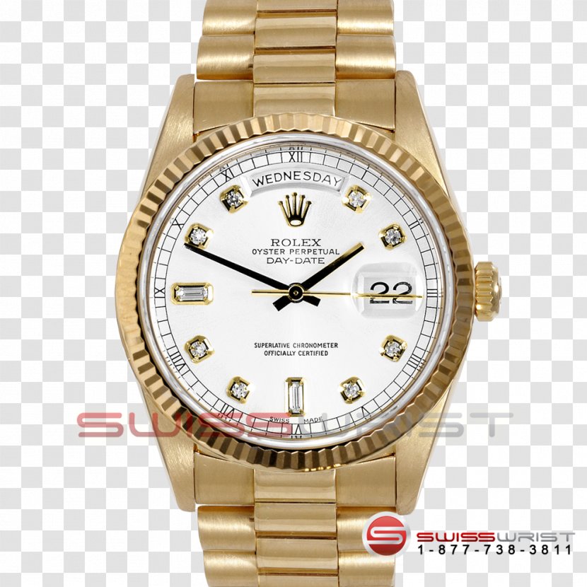 Rolex Day-Date Watch Colored Gold - Box Transparent PNG