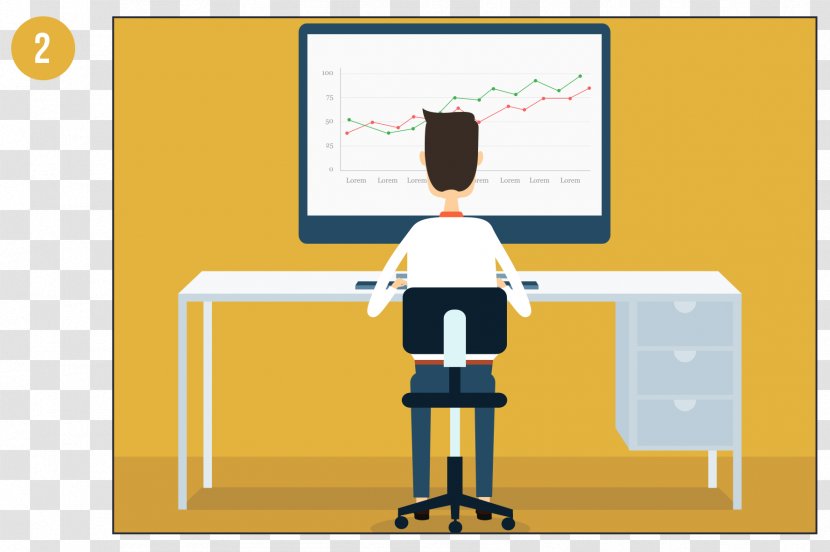 Business Background - Web Analytics - Cartoon Purchasing Transparent PNG