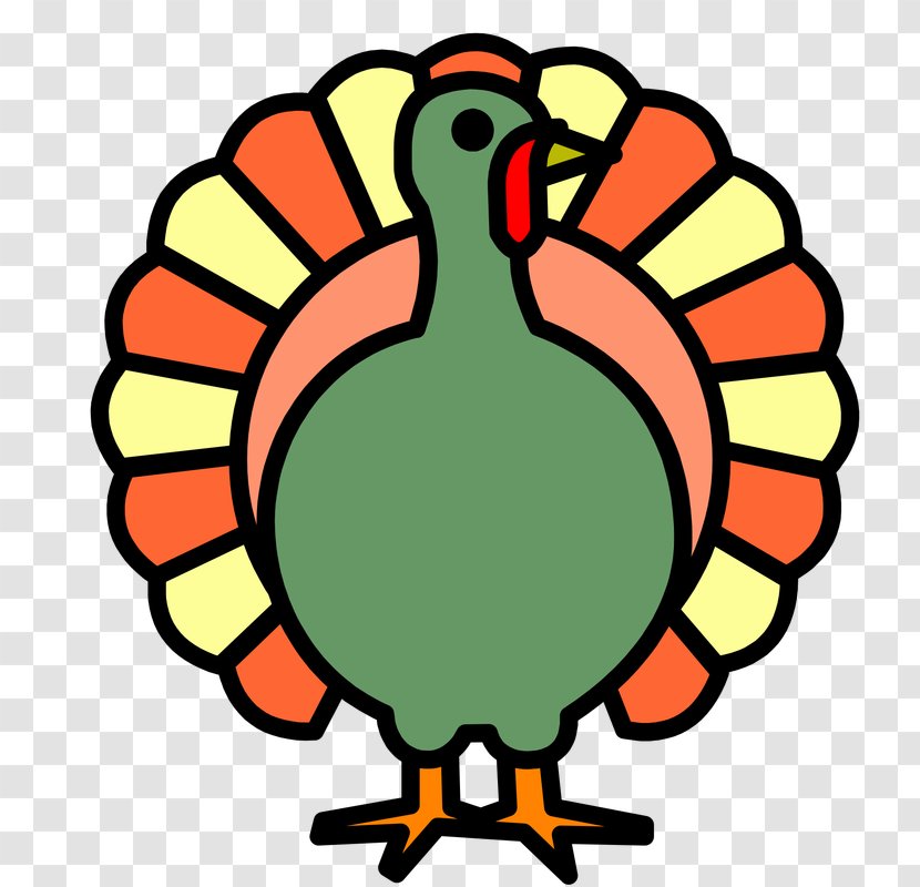 Thanksgiving Dinner Symbol Coloring Book Clip Art - Cartoon Turkey Transparent PNG