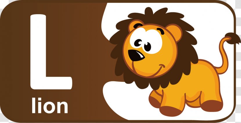Lion English Alphabet Letter - Cartoon Children The L Transparent PNG
