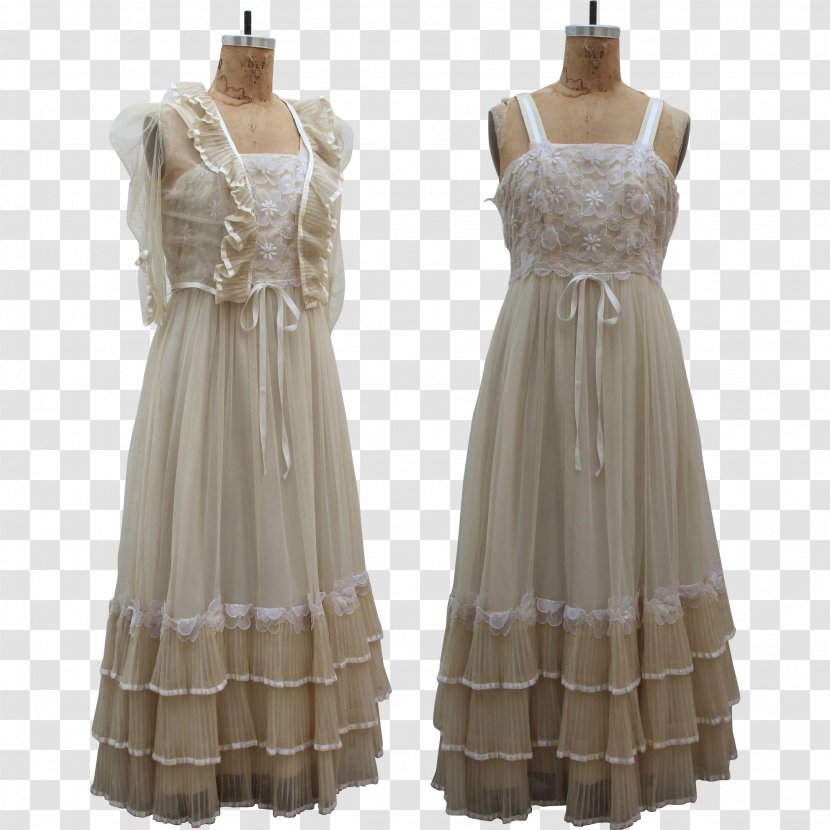 Wedding Dress Fashion Vintage Clothing - Pleat Transparent PNG