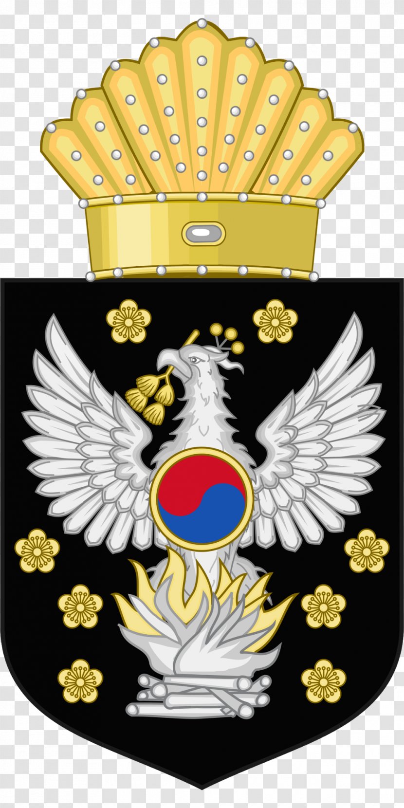 Korean Empire Coat Of Arms Crest Heraldry Imperial Seal Korea - Japan - Symbols Transparent PNG