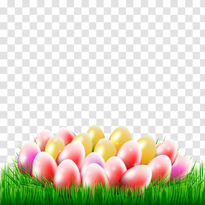 American Easter Egg Design Picture - Grass - Vecteur Transparent PNG
