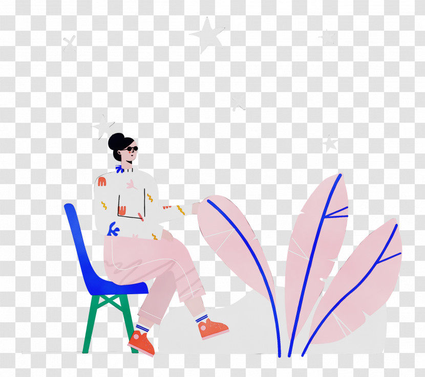 Cartoon Character Joint Sitting Male Transparent PNG