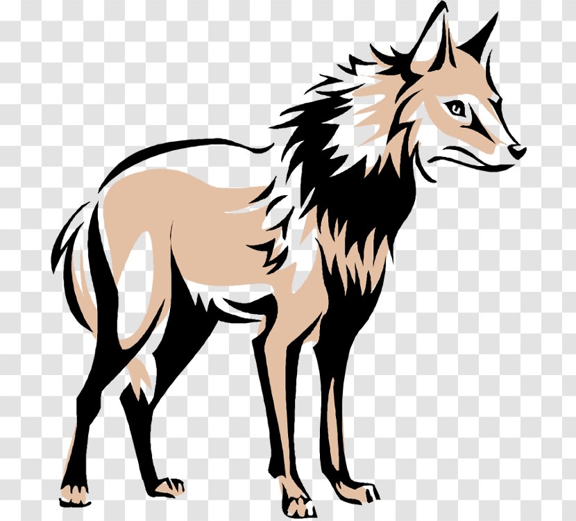 Gray Wolf Red Fox Free Content Clip Art - Pack Animal - Cartoon Wolves Howling Transparent PNG