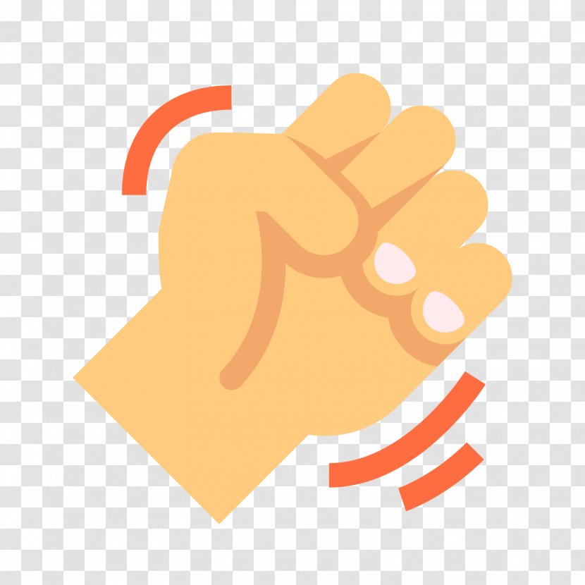 Fist - Orange - Finger Transparent PNG