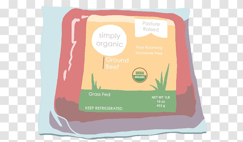 Organic Food Product Font - Ground Beef Transparent PNG