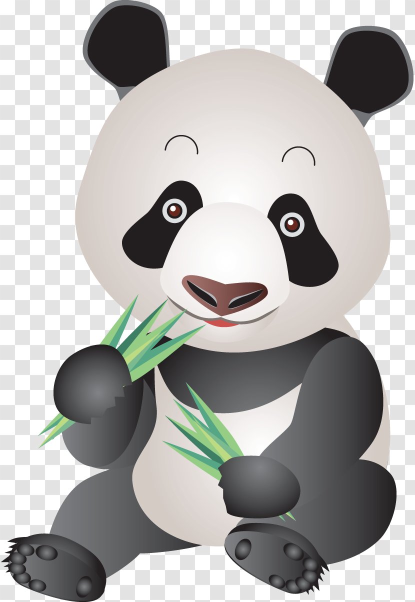 Giant Panda Clip Art - Document - Bamboo Transparent PNG