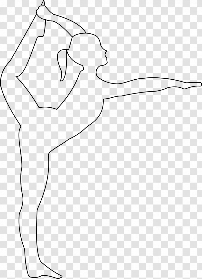 Ballet Dancer Stretching Clip Art - Flower Transparent PNG