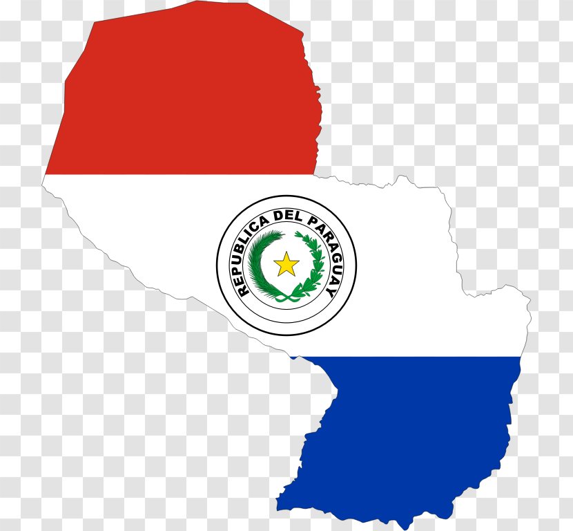 Flag Of Paraguay Blank Map - Geography Transparent PNG