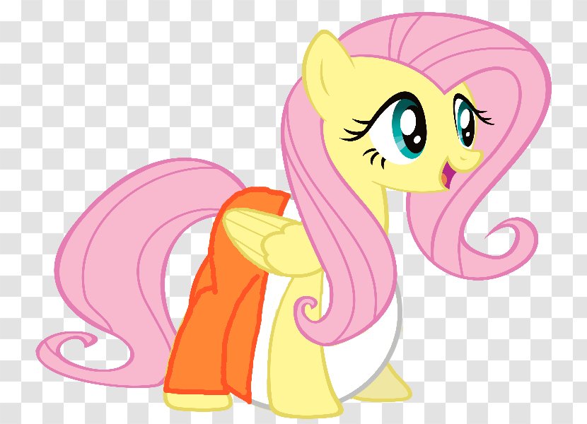 Pony Fluttershy Fairy Tale Horse - Silhouette Transparent PNG