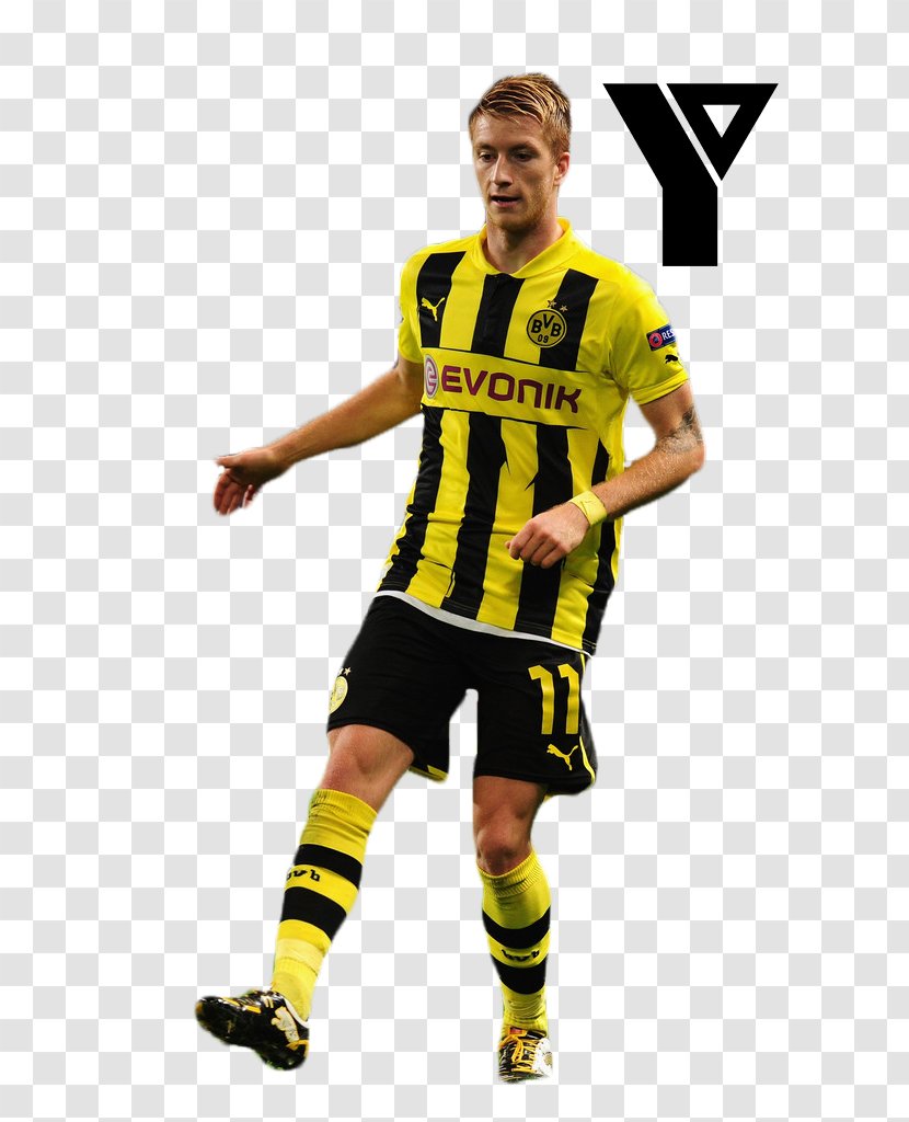 Borussia Dortmund Jersey Football Player Sport - Shoe - Marco Reus Transparent PNG