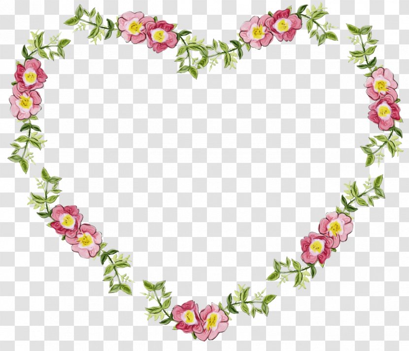 Heart Pink Lei Plant Flower Transparent PNG