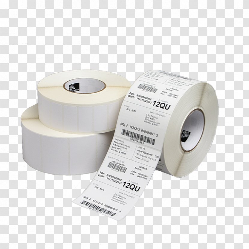 Thermal Paper Label Printer Thermal-transfer Printing - Adhesive Transparent PNG