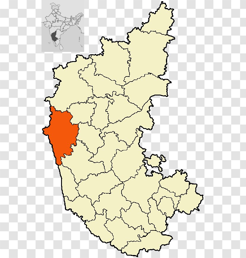 Bellary Belgaum Uttara Kannada Shimoga District Bagalkot - Map Transparent PNG