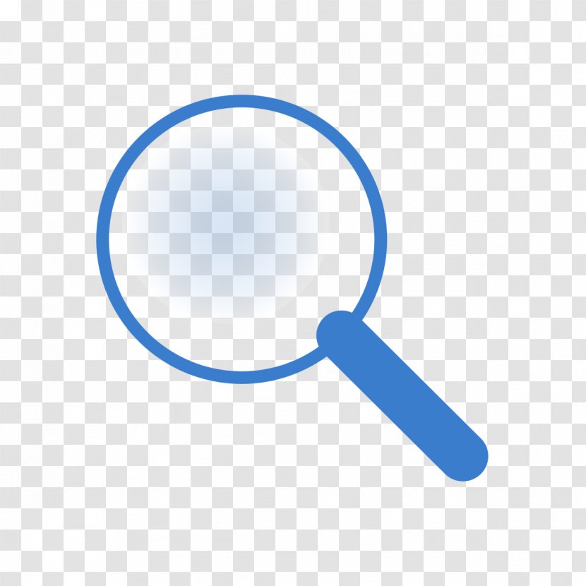 Magnifying Glass Computer File - Technology - Blue Transparent PNG