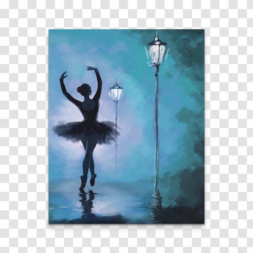 The Night Oil Painting Ballet Dancer - Paint Transparent PNG