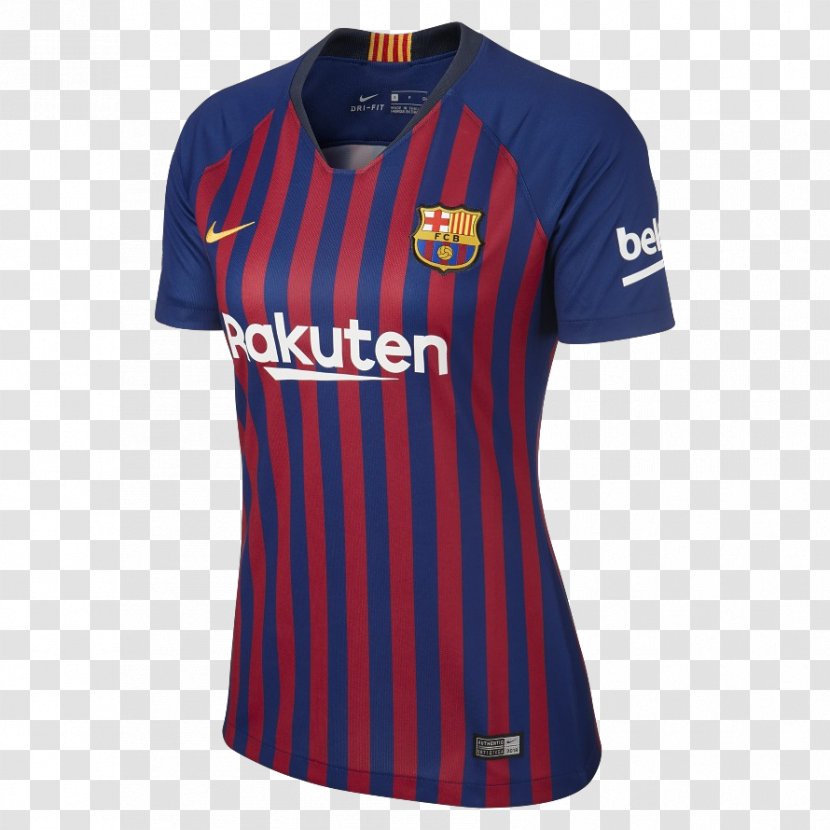 FC Barcelona T-shirt Sports Fan Jersey Sleeve - Tshirt Transparent PNG