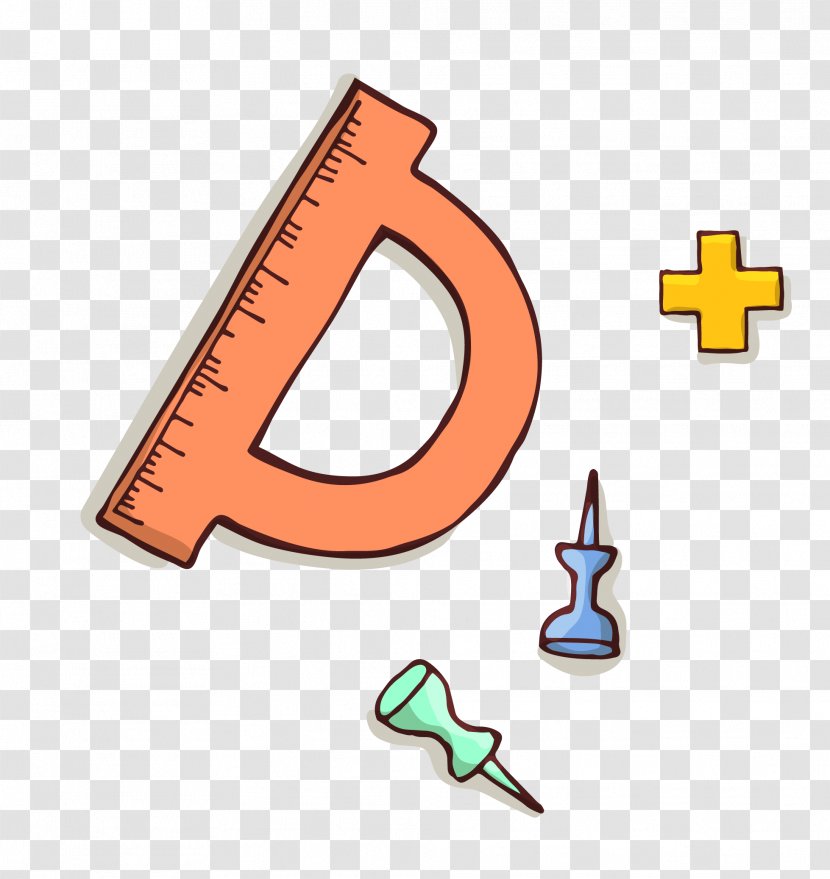 Euclidean Vector Semicircle - Ruler - Feet Pushpin Creative Transparent PNG