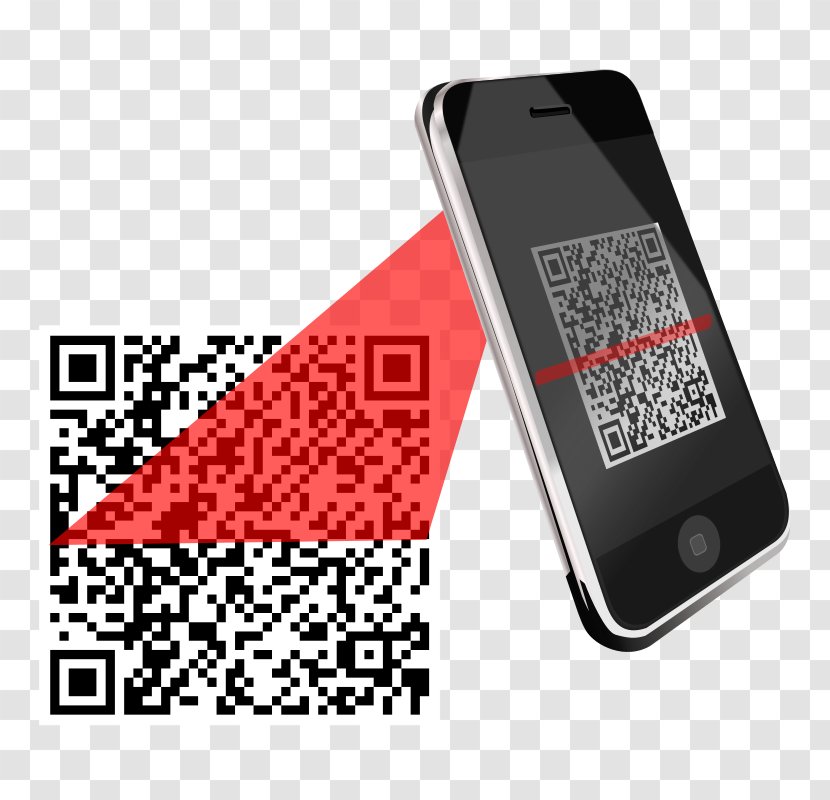 QR Code Barcode Mobile Phones Image Scanner - Communication Device Transparent PNG
