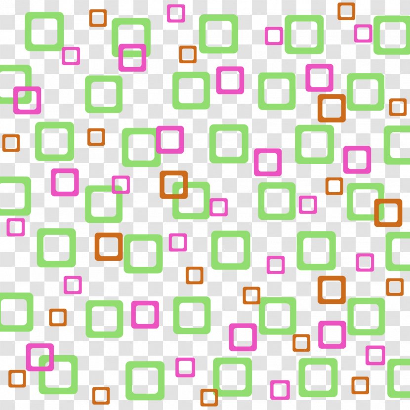 Line Point Pink M Font - Square Background Transparent PNG