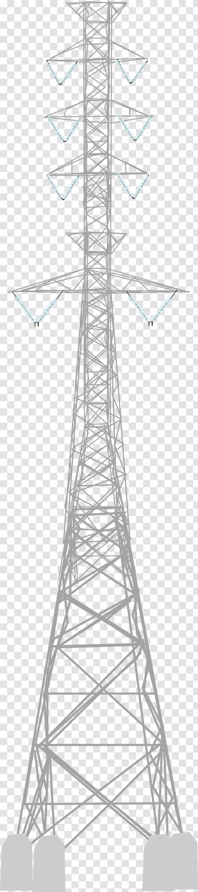 Transmission Tower Electricity Drawing Public Utility - Design Transparent PNG