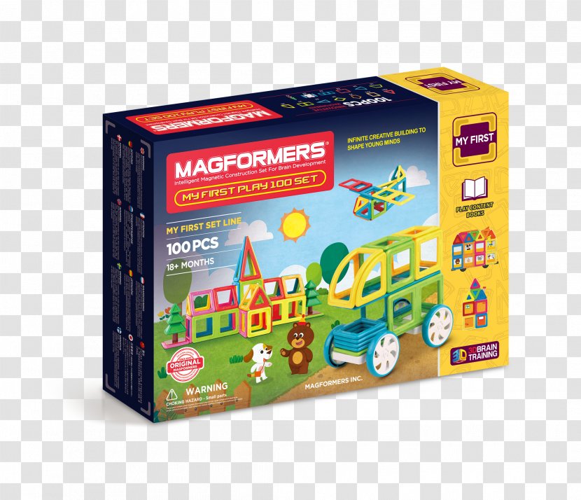Construction Set Magformers 702011 My First Playset (32-Piece) Магформерс Toy 54pcs - Child - Remote Control Dinosaur Toys Transparent PNG