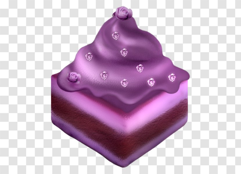 Potato Cake - Purple - Hand-painted Transparent PNG