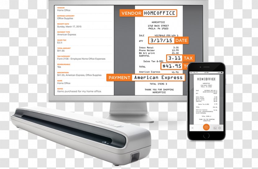 Image Scanner Mobile Phones Receipt Computer Software - Electronics Transparent PNG